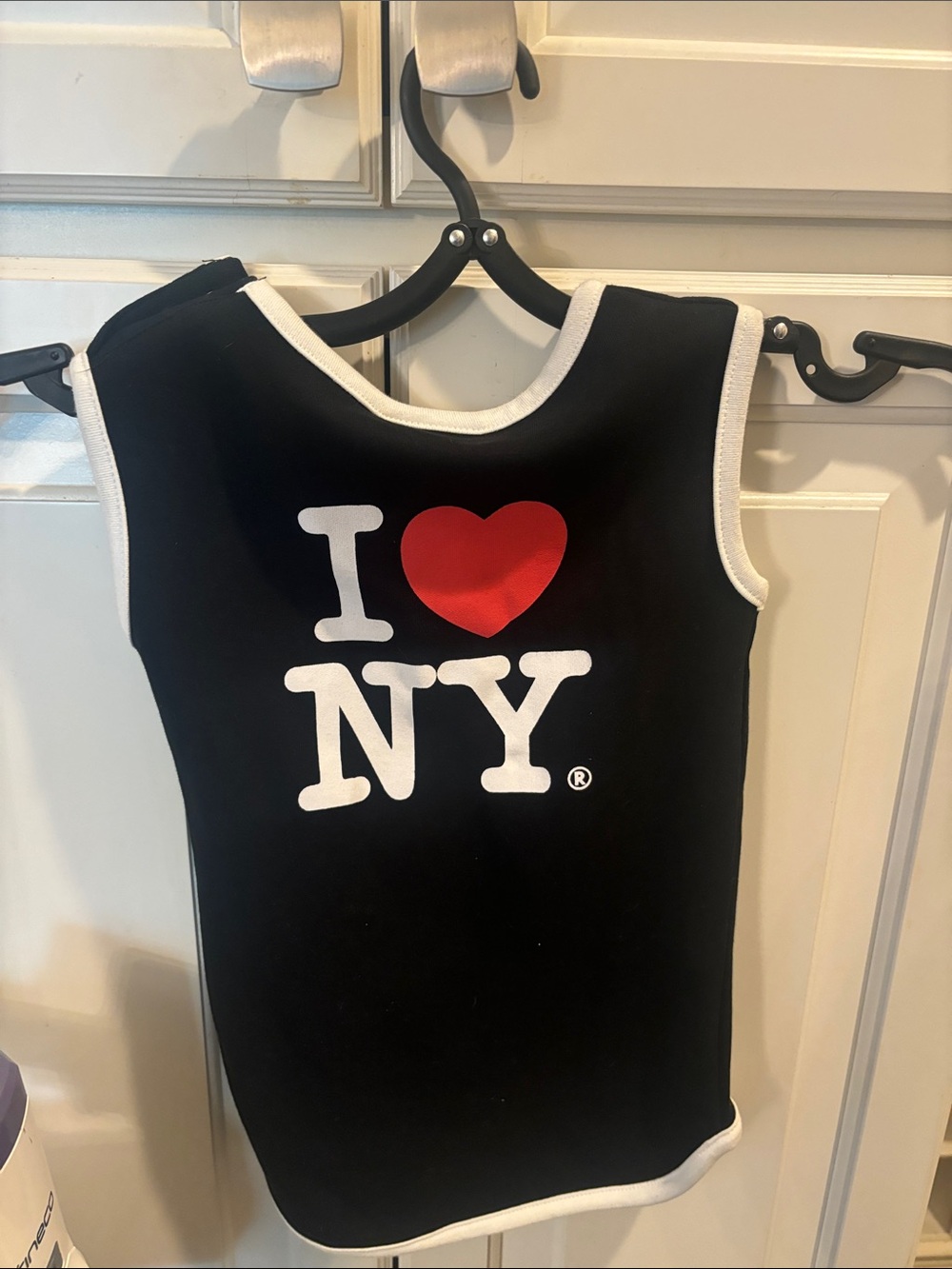 I Heart NY Black & White Dog Tank - Classic NYC Design